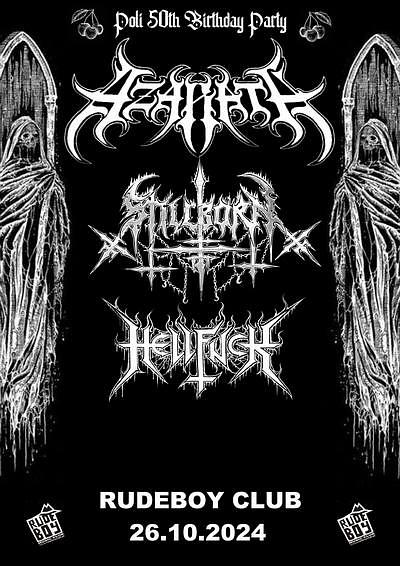 Plakat - Azarath, Stillborn, Hellfuck