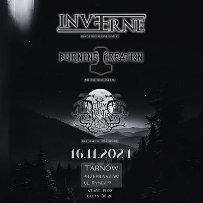 Plakat - Inverne, Burning Creation, Stigma Mortis