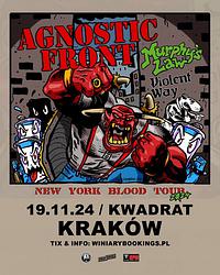 Plakat - Agnostic Front, Murphy's Law, Violent Way