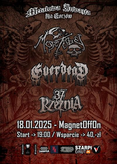 Plakat - Mortis Dei, Everdead, Rzeźnia 37