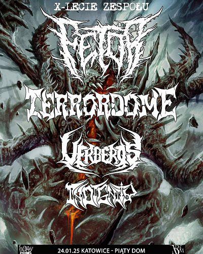 Plakat - Fetor, Terrordome, Uerberos, Indignity