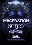 Koncert Maceration, Sphere, Nuclear Vomit, Kanalia