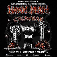 Plakat - Napalm Death, Crowbar, Full of Hell