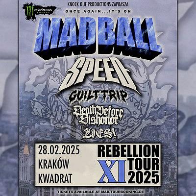 Plakat - Madball, Speed, Guilt Trip, Death Before Dishonor