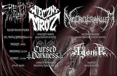 Plakat - Wieczny Mróz, Cursed Darkness, Necrocranium