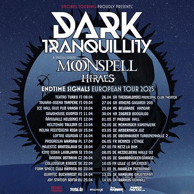 Plakat - Dark Tranquillity, Moonspell, Hiraes