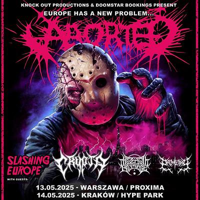 Plakat - Aborted, Crypta, The Zenith Passage