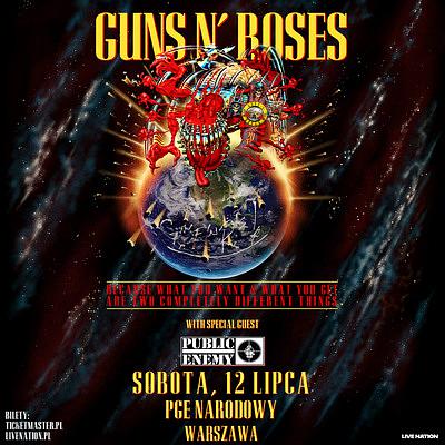 Plakat - Guns N' Roses, Public Enemy